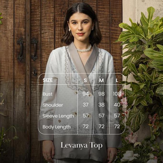 VAIA Atelier - Atasan Blazer Blouse Wanita Levanya