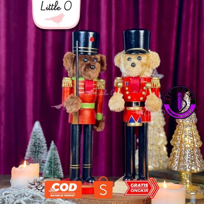 IJUTAKU LITTLE O CHRISTMAS NUTCRACKER SOLDIER PATUNG NATAL DEKORASI NATAL HIASAN NATAL IMPOR AKSESOR