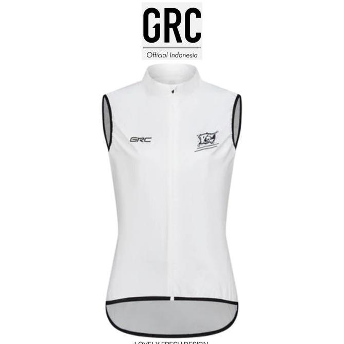 GRC VEST WOMEN'S RIDE YOUR PASSION WIND WHITE ROMPI SEPEDA WANITA