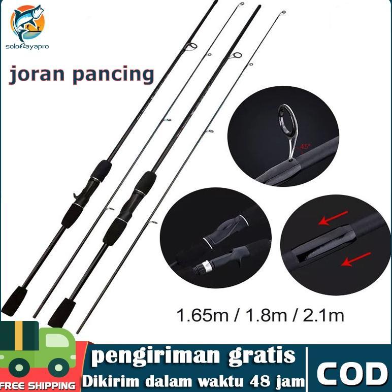 READYGan- joran pancing casting 1.6m-2.4m carbon asli kuat 30kg pancing lengkap pancing bc 1 set mur