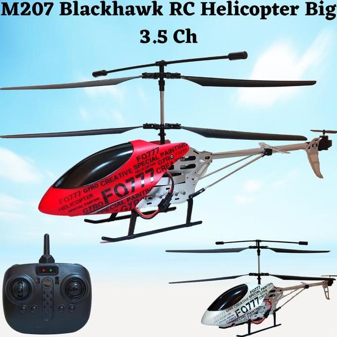RC Helicopter Blackhawk M207 3,5CH / Helikopter 4 Arah Uk Besar 45cm Kode 959