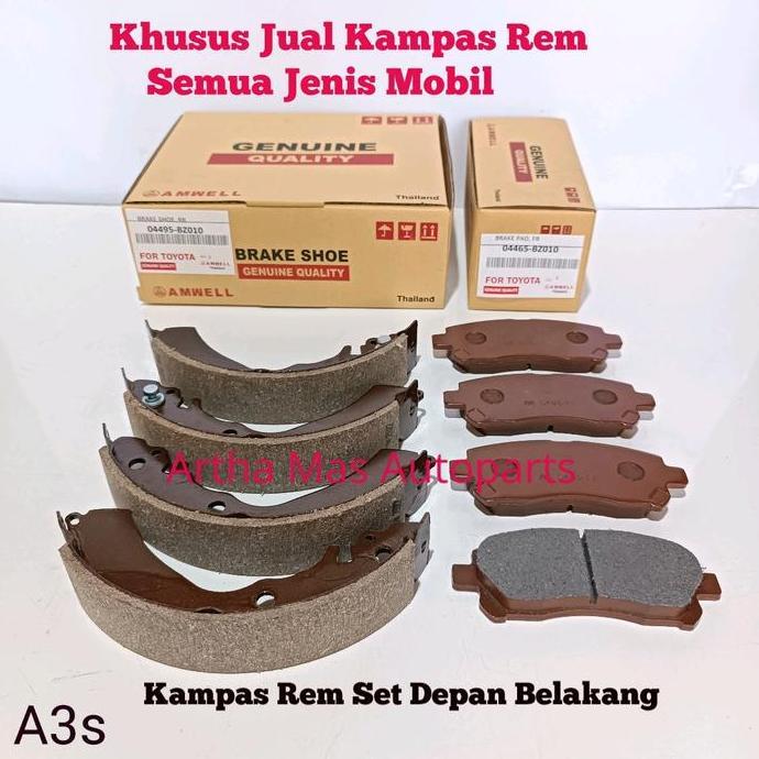 KAMPAS REM SET AVANZA VELOZ KOMPLIT DEPAN BELAKANG AVANZA VELOZ OLD