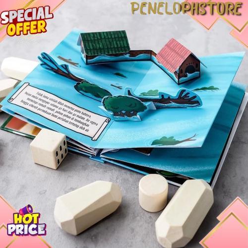 Pop Up Book Buku Permainan Edukasi Interaktif 3D Anak Balita Batita Sekolah Minggu Play Book 3 Dimen