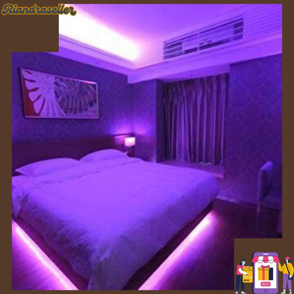 [Waterproof] Lampu led strip rgb 16 warna lampu kamar neon tiktok Grosir