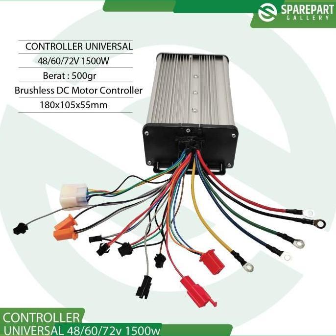 Paket Hub Dinamo Bldc Motor Listrik 48-72V 1500W Ring 14" (14Inch) - Paket 48V1500W Kualitas Terbaik