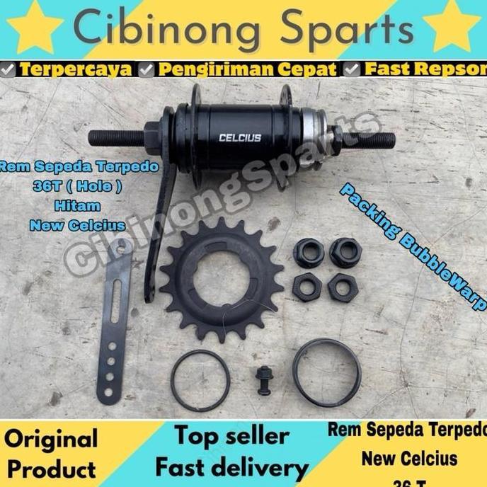 Promo Hub Nap Rem Terpedo Torpedo 36T Hole Sepeda BMX Fixie Ontel New Diskon