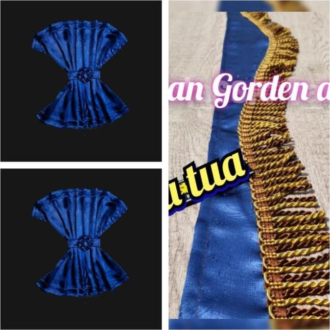 1 Set Kain Gorden Tirai Pintu Dan Kaca Depan Bahan Import Premium Satu Pasang Hordeng Mobil Universa