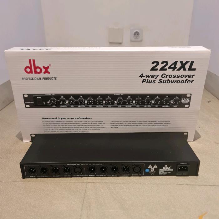 Crossover Dbx 224Xl Baru 4 Way Amplifier Mixer Original Dan Terpercaya