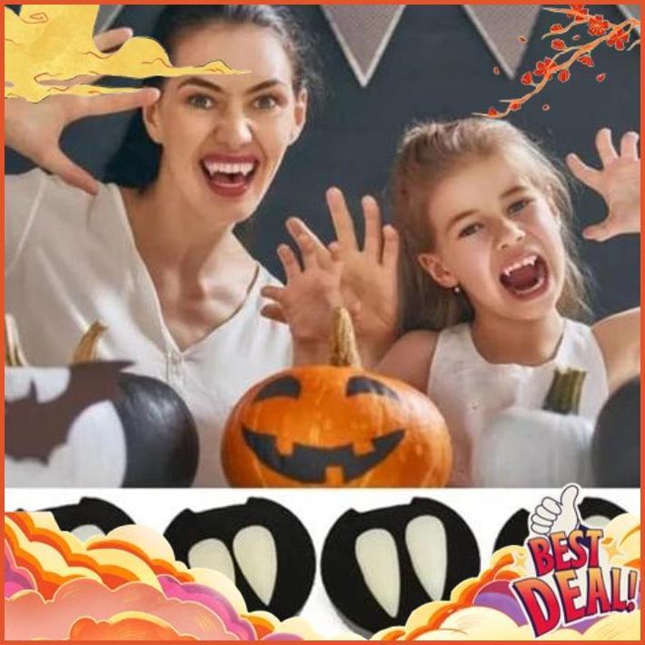 Ready Stock Gigi Taring Palsu Palsu Aksesoris Cosplay Halloween Gigi Taring Palsu Dracula Vampire