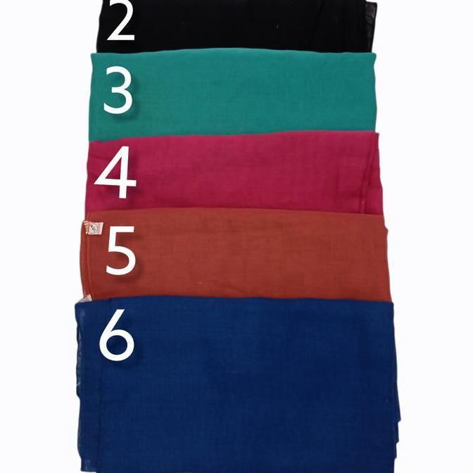 Best- kerudung segi empat katun Paris / jilbab putih polos / jilbab sekolah