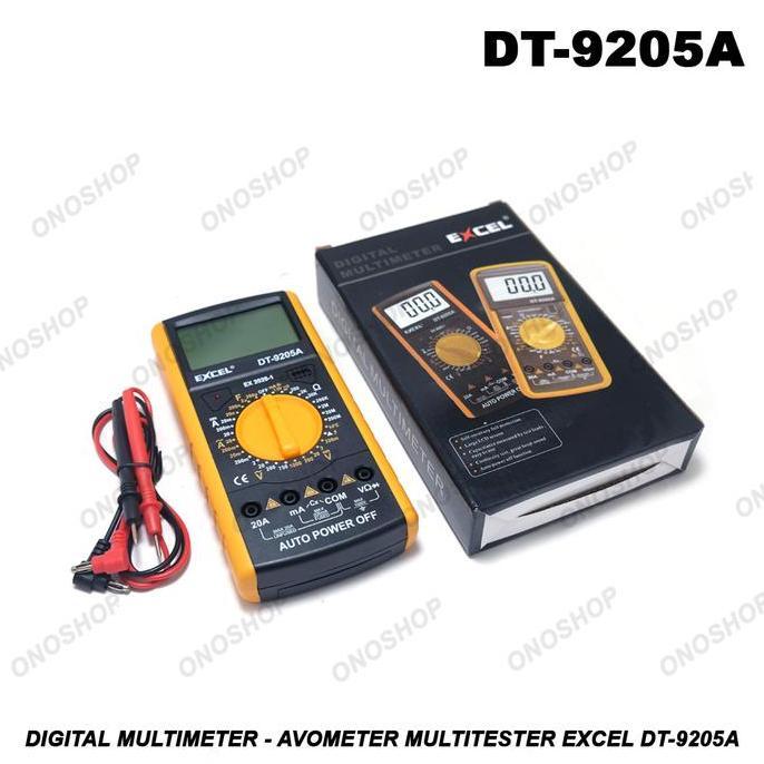 Digital Multimeter - Avometer Multitester Excel DT-9205A
