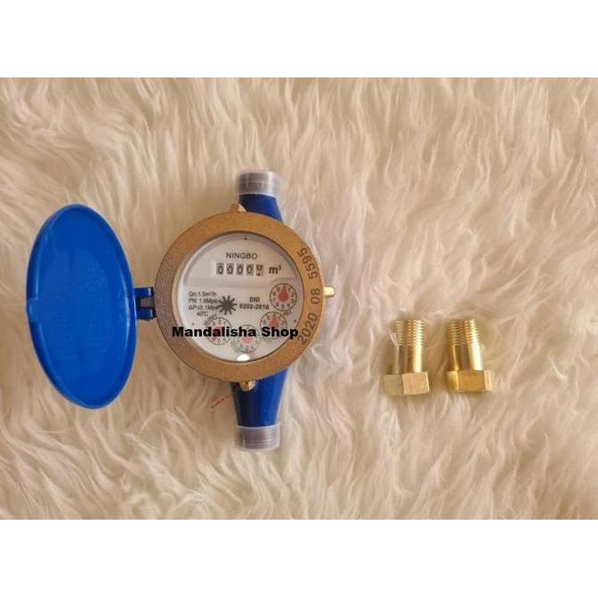 Water Meter 1/2 inch inchi besi