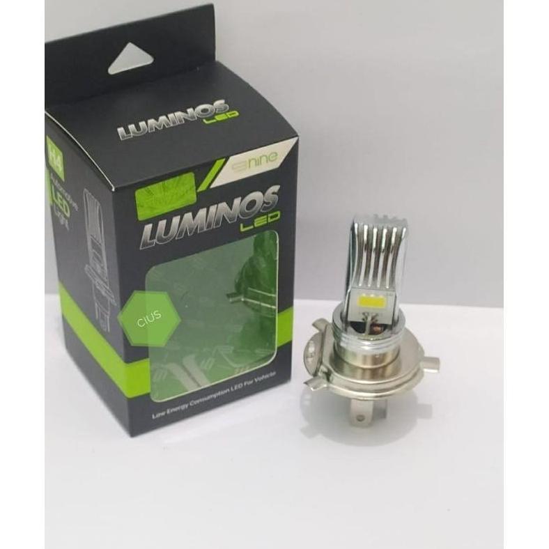 LAMPU LED H4 NINE WHITE HI LOW AC DC UNTUK MOTOR BISON KLX SCOOPY VIXION DLL