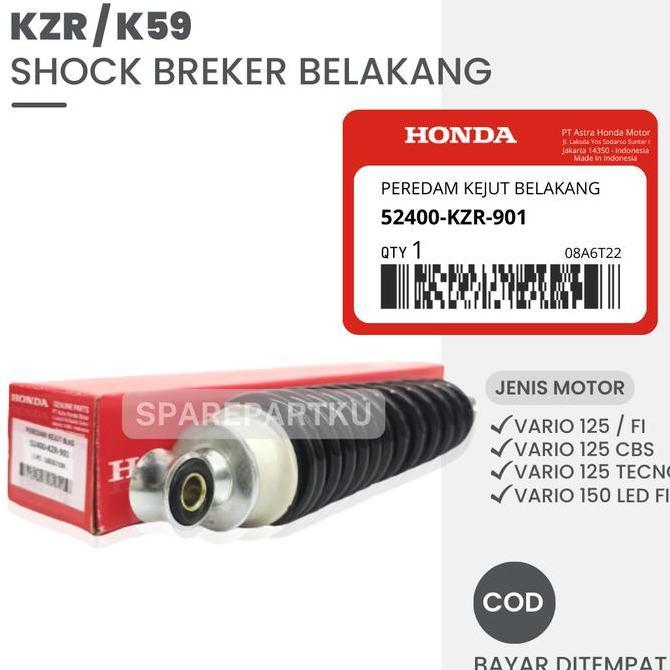 KZR SOKBREKER BELAKANG HONDA VARIO 125 150 FI ESP CW TECHNO / PEREDAM KEJUT SHOCKBREAKER VARIO 125 /