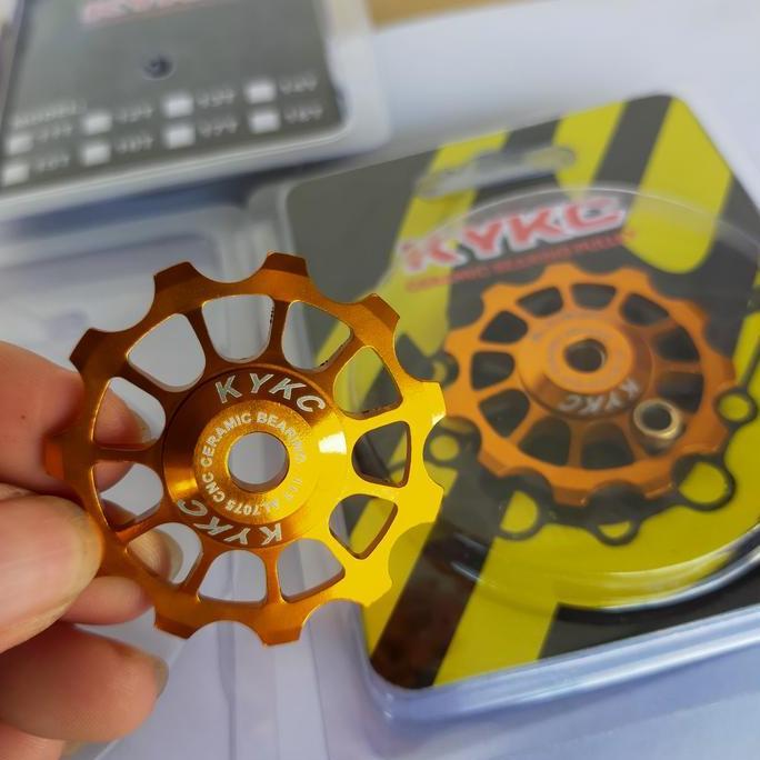 pulley rd ceramic 11t bearing Alloy cnc buat mtb roadbike,lipat dll