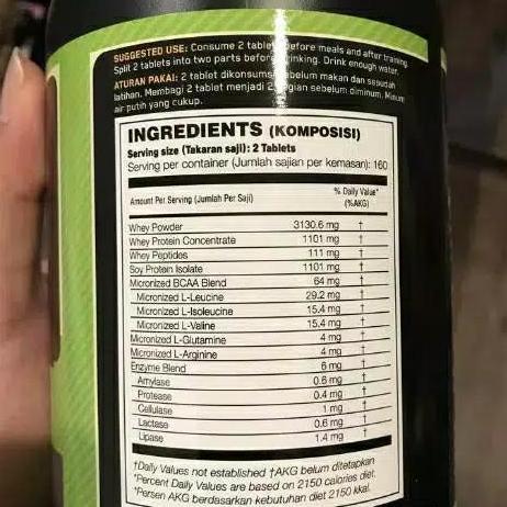 Gasskuy- On Amino 2222 Isi 320 Tabs 320 Tablet Amino Optimum Nutrition 2222