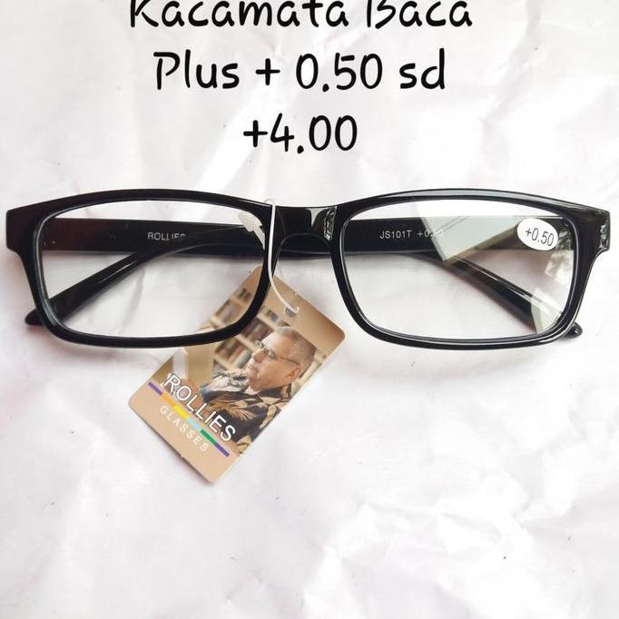 New- Kacamata Baca Plus 0.50 Sd Plus 4.00 Pria Wanita
