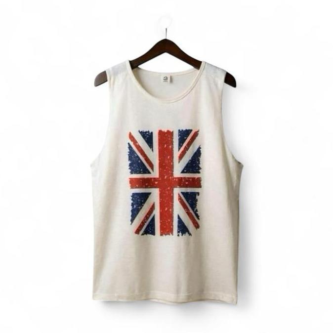 Ytta- Singlet Lekbong Sleeveless Pria Kaos Dalam Katun 30S Premium Pantai Santai Singlet Gym X10 Tan