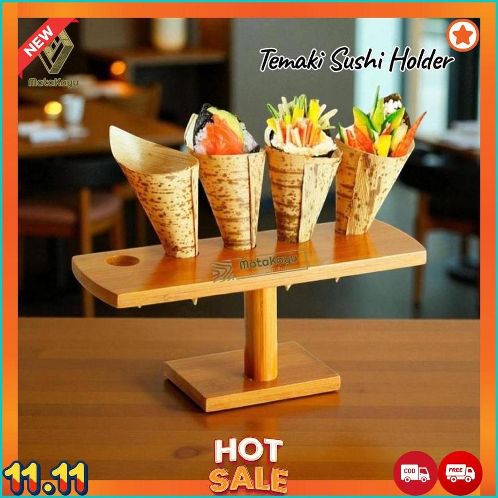 Th-02 Temaki Sushi Holder Tempat Sushi Roll Rak Sushi Cone Es Krim Cone [M1]