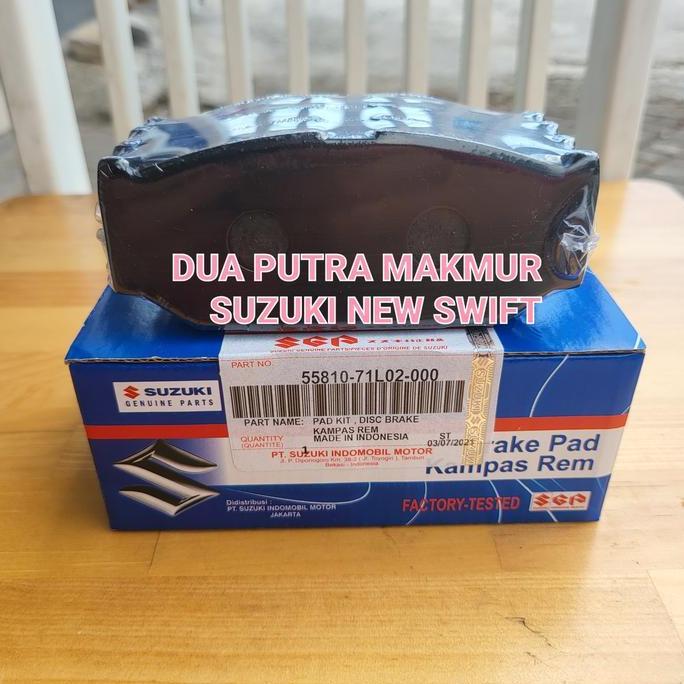 KAMPAS REM DEPAN-BRAKE PAD FRONT SUZUKI SWIFT NEW/SPLASH 55810-71L02
