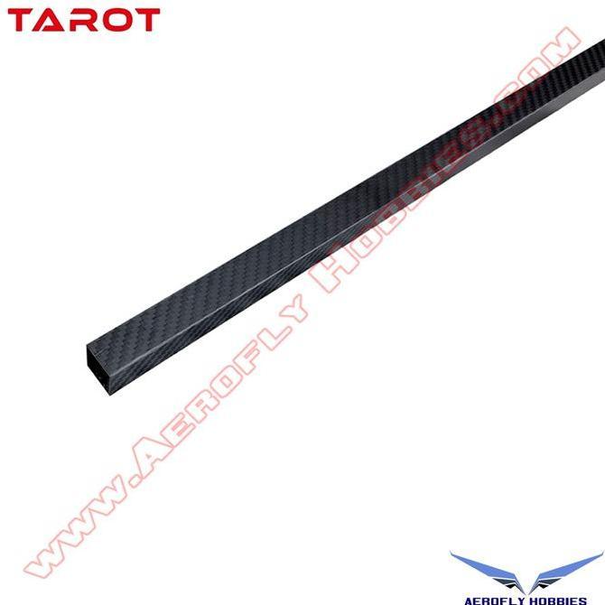 Tarot 20mm x 20mm x 18mm x 1000mm Square 3K Matte Pure Carbon Tube