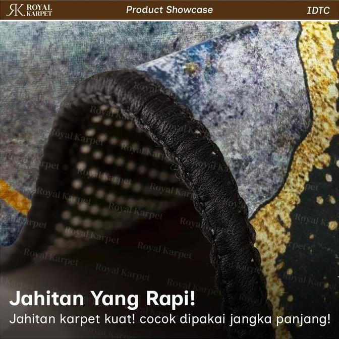 ROYAL - [ Marble Style ] Karpet Lantai Model Awan Motif Marmer Premium Karpet Ruang Tamu Lembut Anti