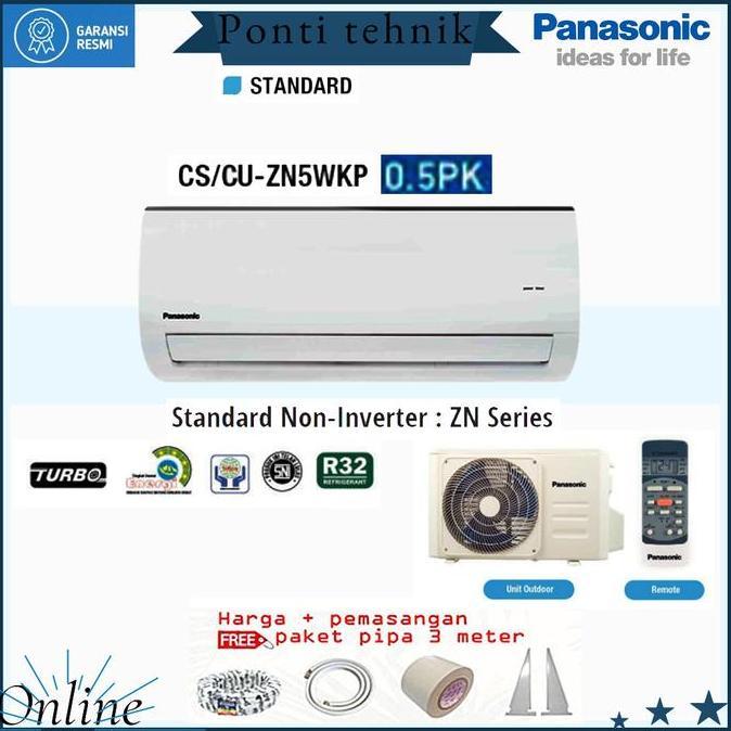 Terlaris Ac Panasonic Cs-Zn 5 Wkp Pk Harga+Pemasangan