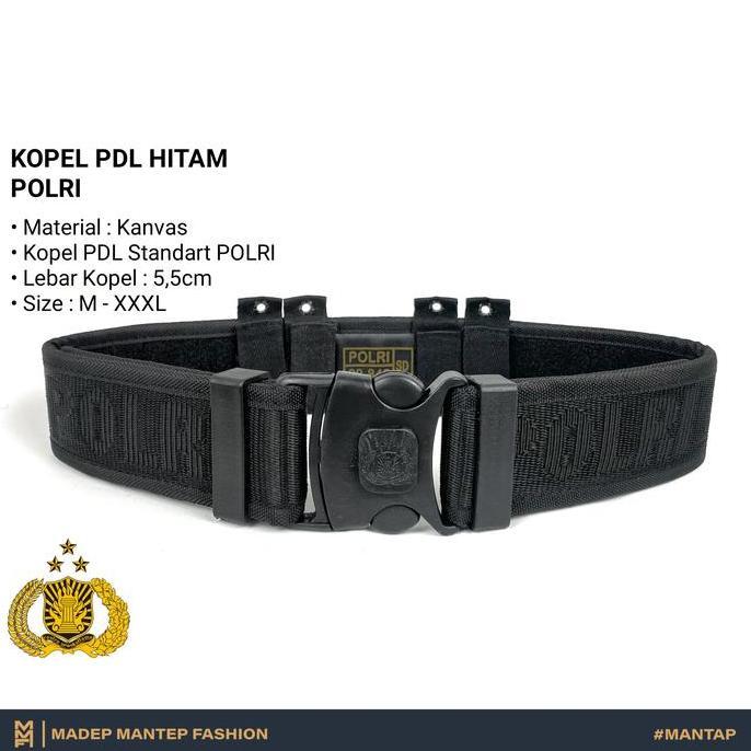 SABUK KOPEL PDL HITAM  Nylon Kanvas TERBARU KOPEL PDL HITAM REZ