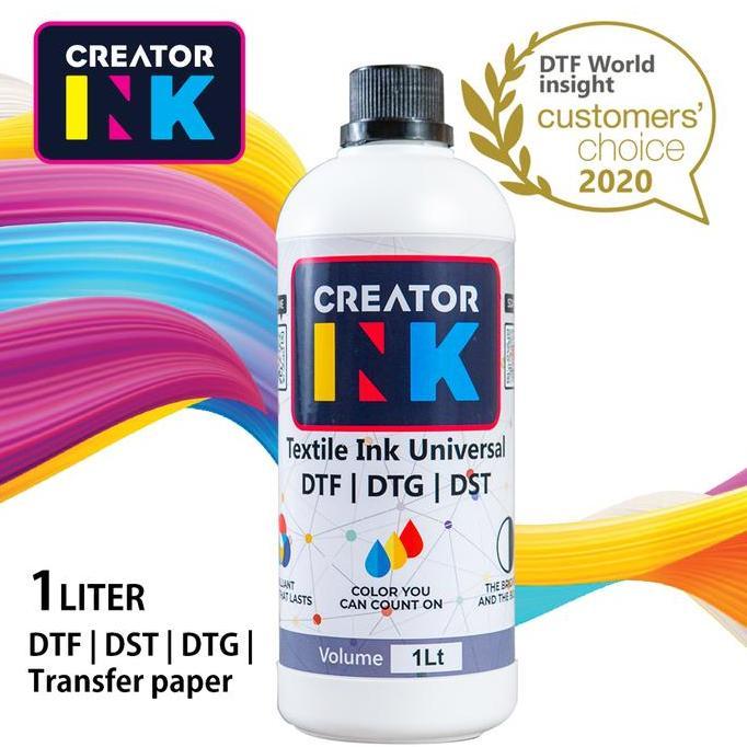 Tinta DTF | Tinta DTG | Tinta DST - CREATOR INK Universal - 1 Liter Promo