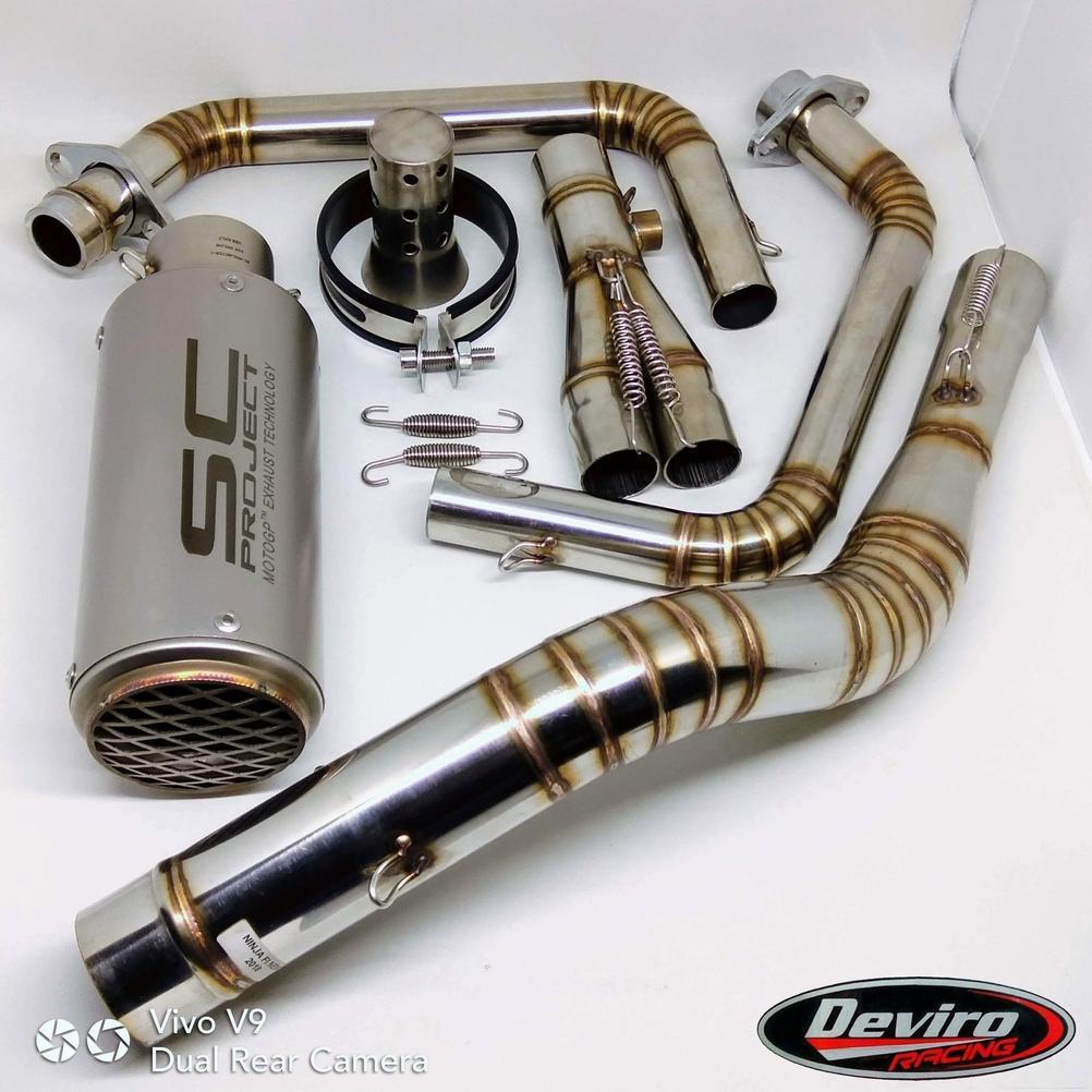 Knalpot SC-Project CR-T SE Import Full System Ninja 250 CBR250RR R25 Z250 MT25