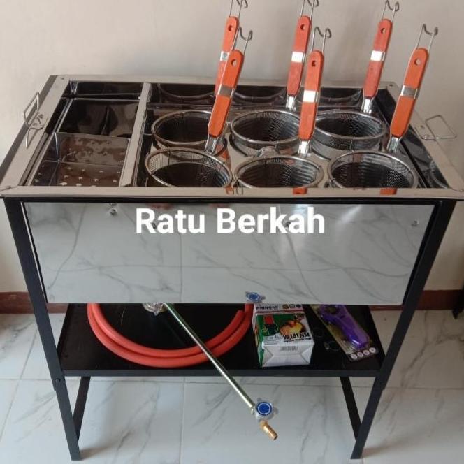 Dandang bakso / tong mie ayam kotak lubang 6 / dandang TER