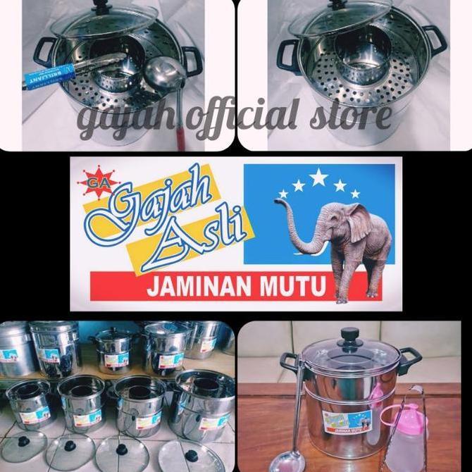 Promo paket lengkap dandang bakso kaca mini 20cm free cintung capit botol Kitchenware Stainless TER