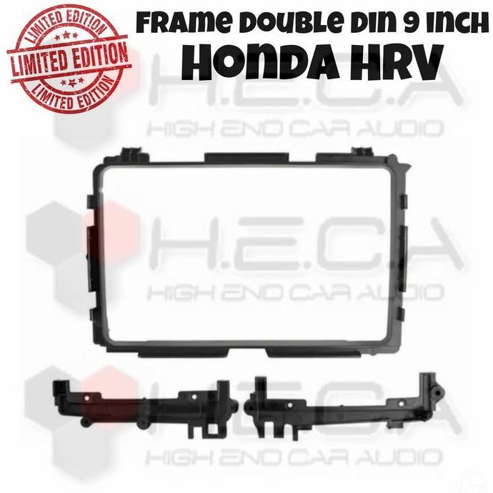Frame 9 inch HONDA HRV Double Din Head Unit Tape Android Mobil 9" 2Din READY