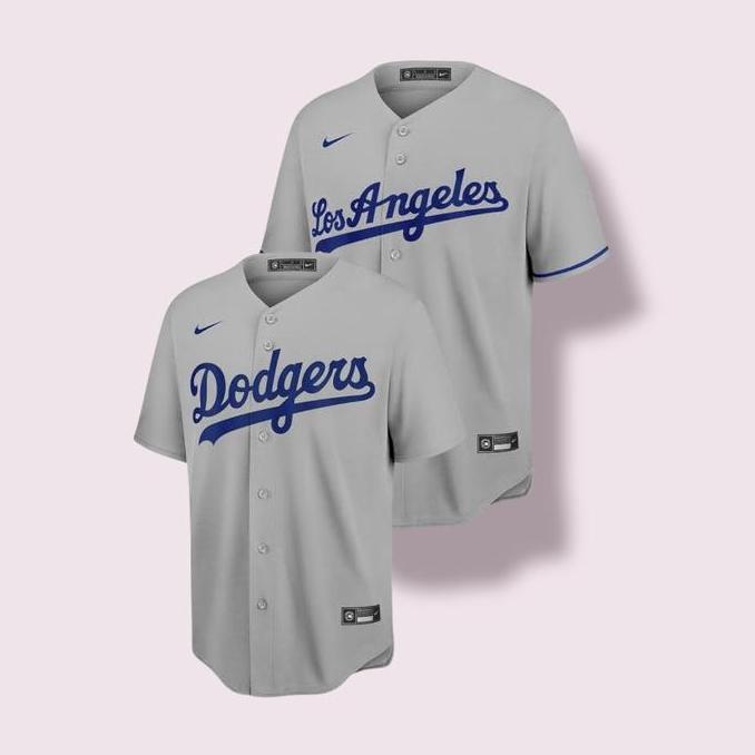 JERSEY BAJU MLB BASEBALL AUTHENTIC ORIGINAL LA DODGERS NO MAJESTIC