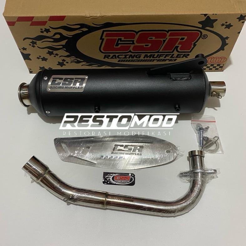 KNALPOT MIO SPORTY SMILE CSR MUFFLER FULL SYSTEM KNALPOT CSR MIO SPORTY MIO SMILE ORIGINAL CSR