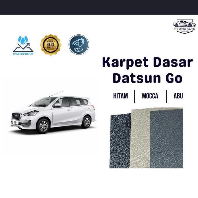 Karpet Dasar Mobil Datsun Go Panca Plus Tebal Bahan Anti Air/ Karpet Lantai Mobil Kulit Car Harga Sp