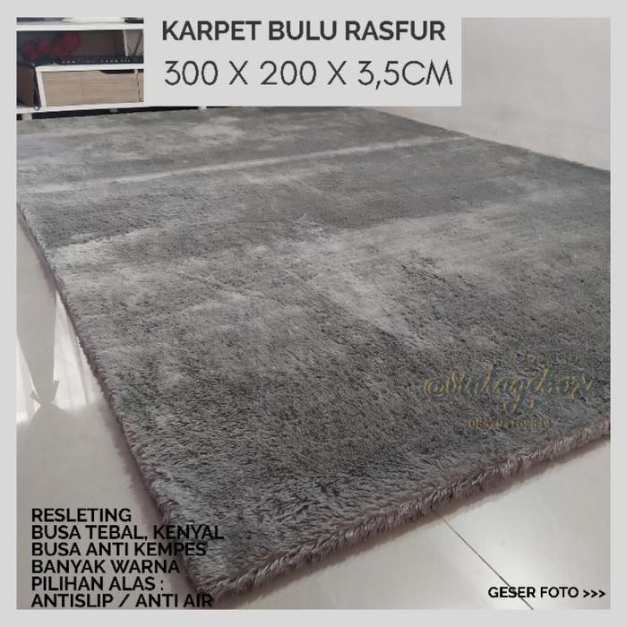 Karpet Bulu Jumbo 300 X 200 Tebal 3,5Cm