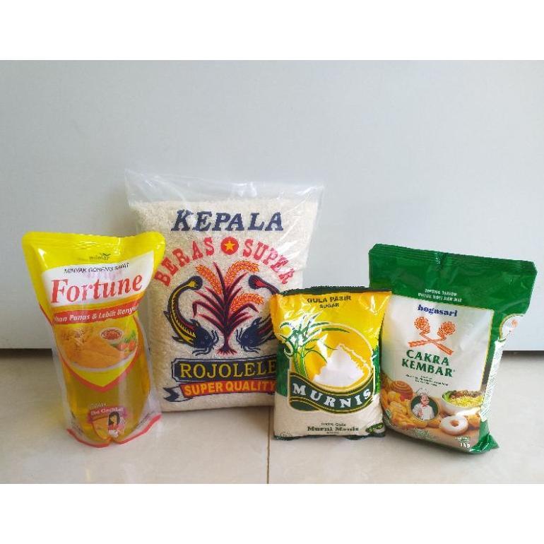 Paket Sembako Beras Gula Minyak Tepung