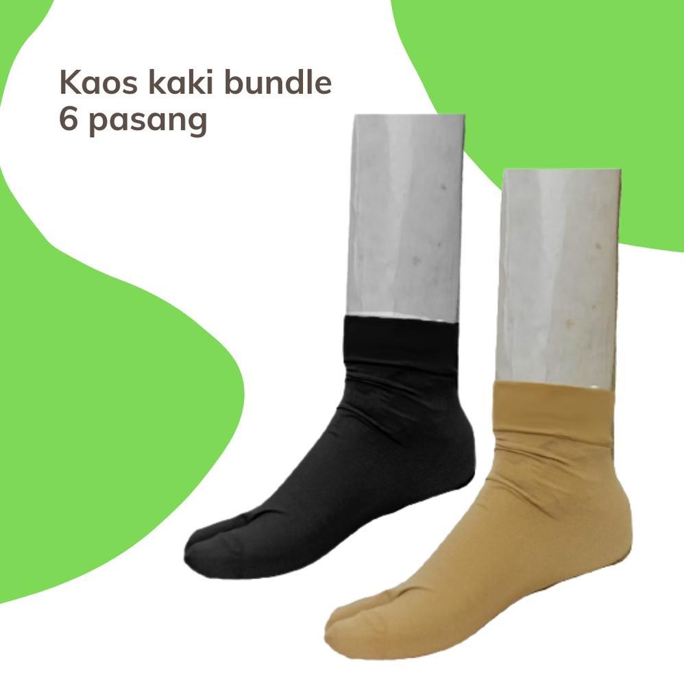 Slmtkaki- Beli 1 Isi 6 Pasang Kaos Kaki Jempol Merek Indachi Santosa Makmur Grosir