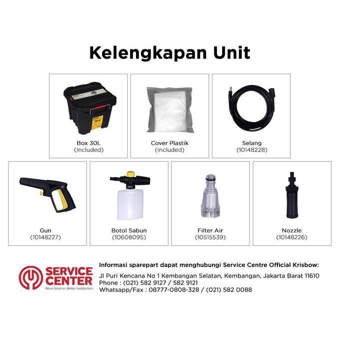 Grosir Krisbow High Pressure Cleaner Jet Cleaner 35 Bar Frhpe35 - Abu-Abu Alat Cuci Ac Alat Cuci Mot