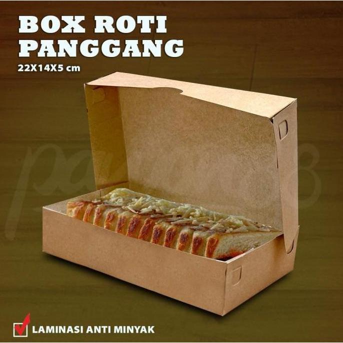 Good- Box Ropang - Kotak Roti Panggang - Dus Ropang | KRAFT COKLAT - BRP1