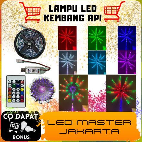 lstrk- Lampu kembang api LED, lampu layangan/led layangan.aplikasi Bluetooth, kontrol ponsel, irama 
