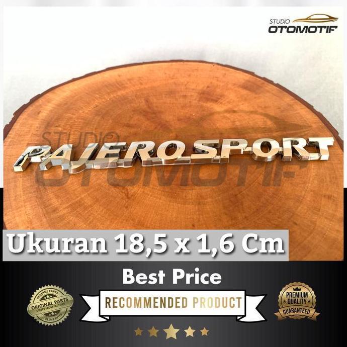 Logo Emblem Mobil Bagasi PAJERO SPORT CHROME / Emblem Pajero Sport