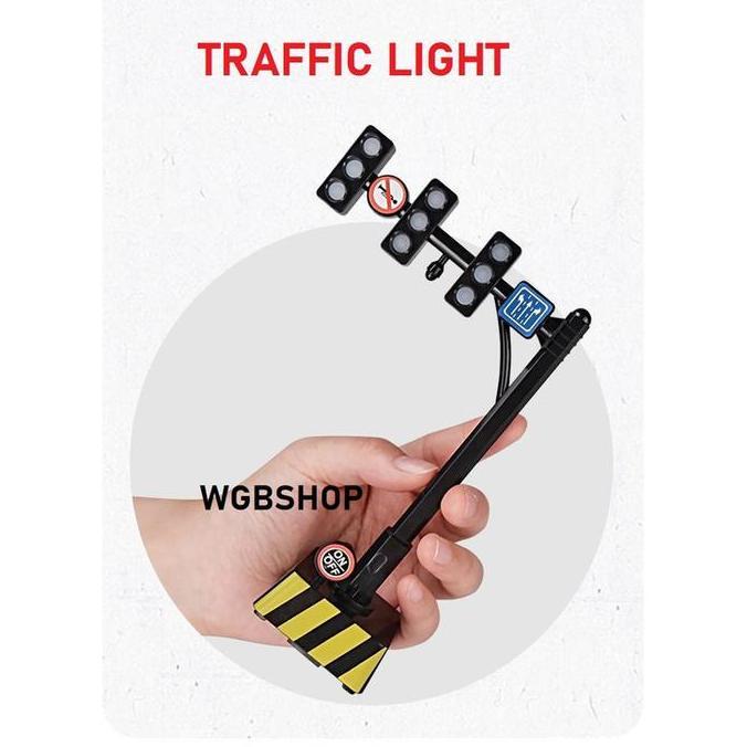 Toypuy- Lampu Mainan Lalu Lintas , Lampu Traffic , Lampu Merah Mainan Edukasi