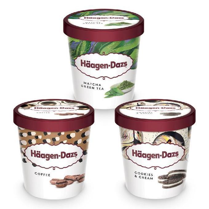 Haagen-Dazs Ice Cream Pint 473ml (per pcs)