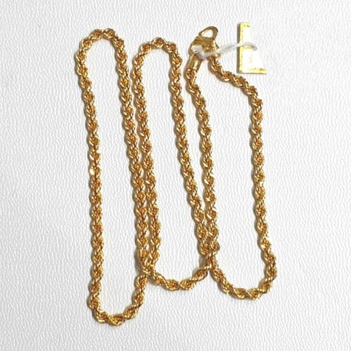 Terlaris Kalung Emas Kuning Asli Tambang 9K-375 Perhiasan 06