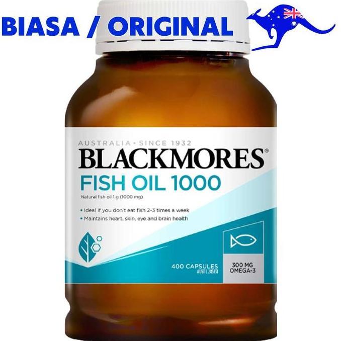Vitmax- Blackmores Fish Oil 1000Mg 400 Capsules Omega3 Omega 3 1000 Mg Kapsul