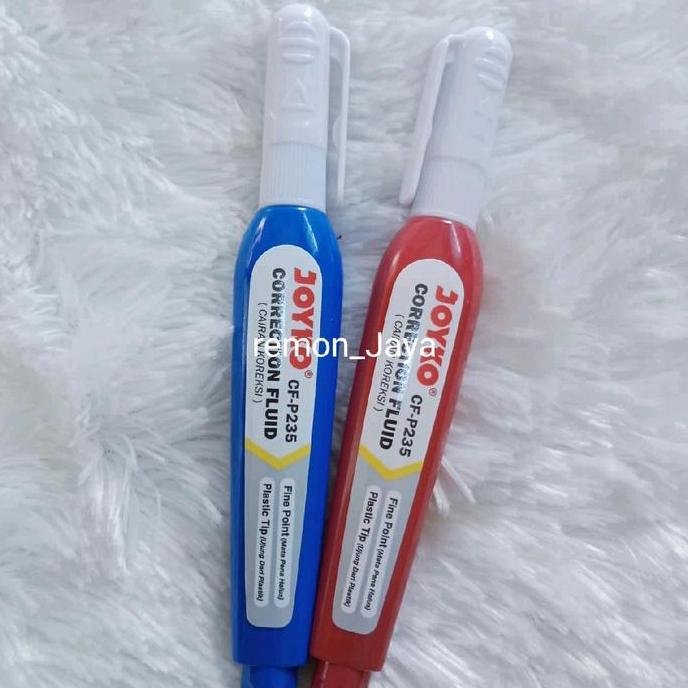 Zxyg- 12 Pcs/ 1 Pak Tip Ex Cair Joyko Cf-P235 [12 Pcs] / Cairan Koreksi Pulpen / Penghapus Cair Joyk