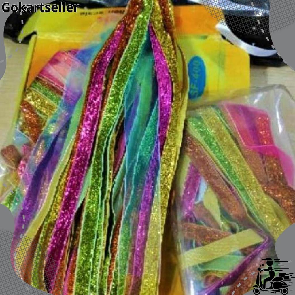 Tassel Rumbai Tamborin Gereja Pita Bludru Alat Tari Super