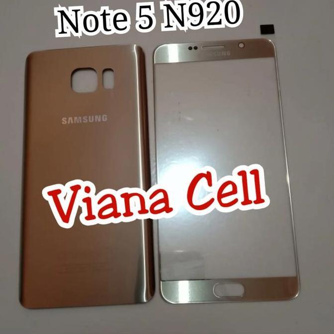 KACA LCD BACKDOOR SAMSUNG NOTE 5 N920 N920F GOLD ORI